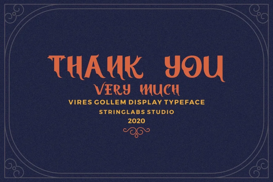 Vires Gollem Font preview 15