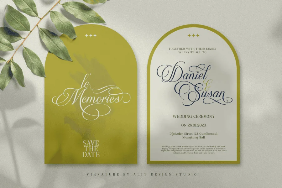 Virnature Font preview 8