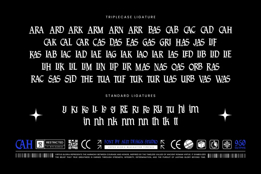 Virtus Gloria Font preview 4