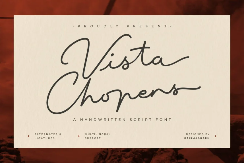 Vista Chopers Font