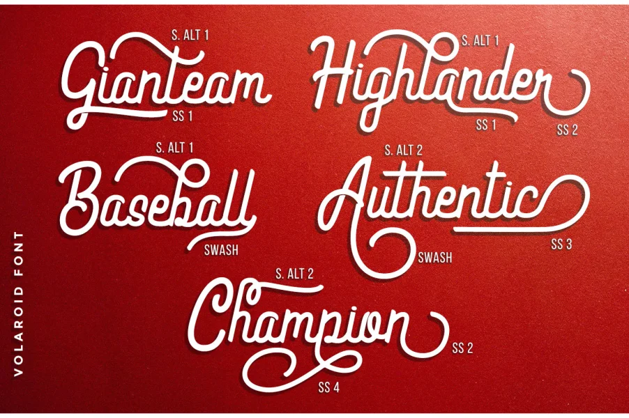 Volaroid Font Family preview 2