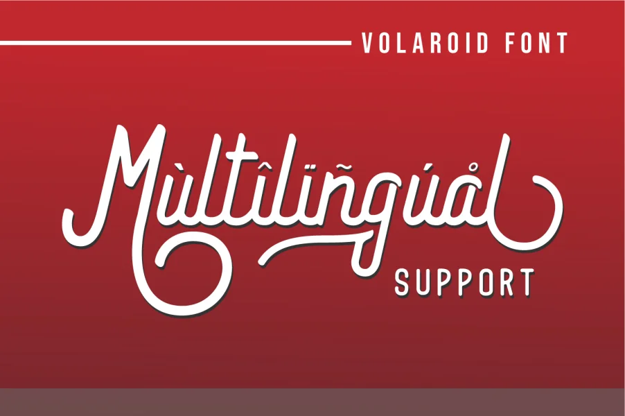 Volaroid Font Family preview 5