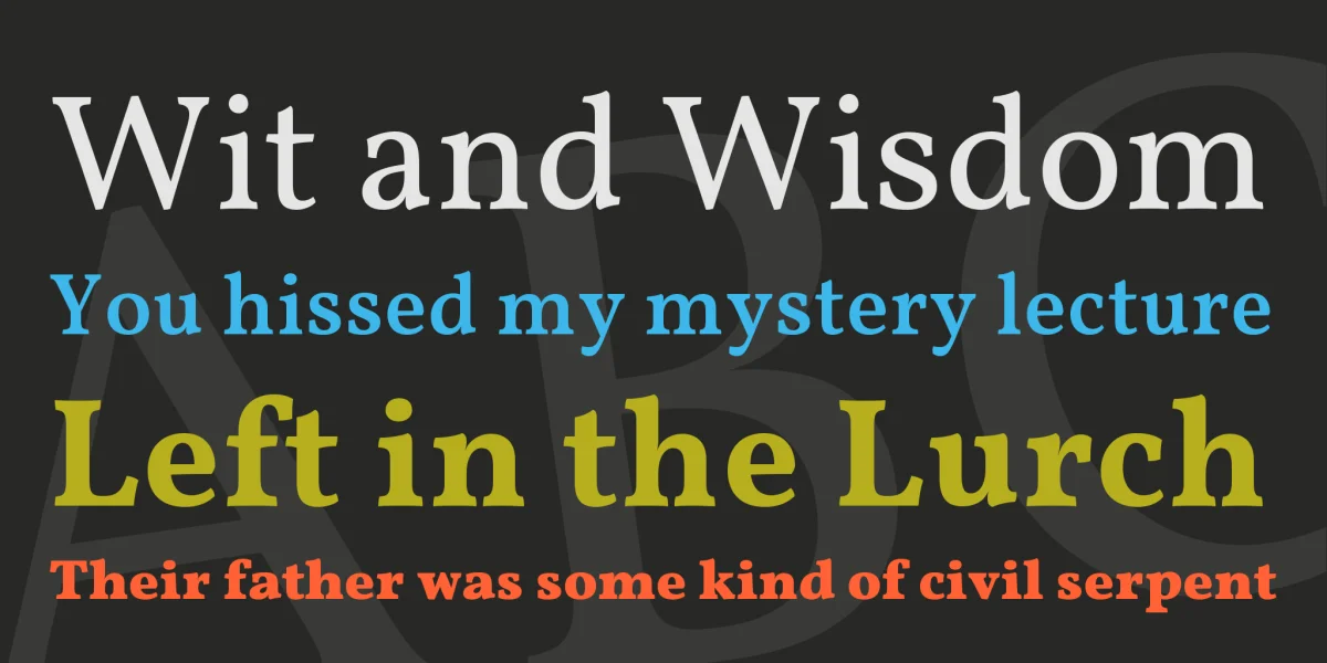 Vollkorn Font Family preview 2