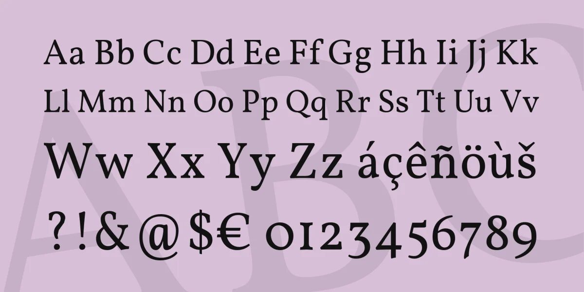 Vollkorn Font Family preview 4
