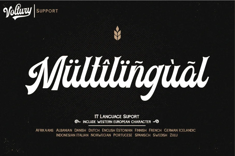 Voltury Font preview 3