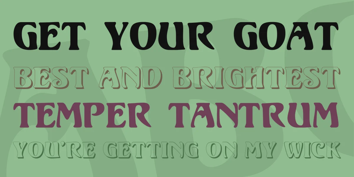 Volute Font Family preview 2
