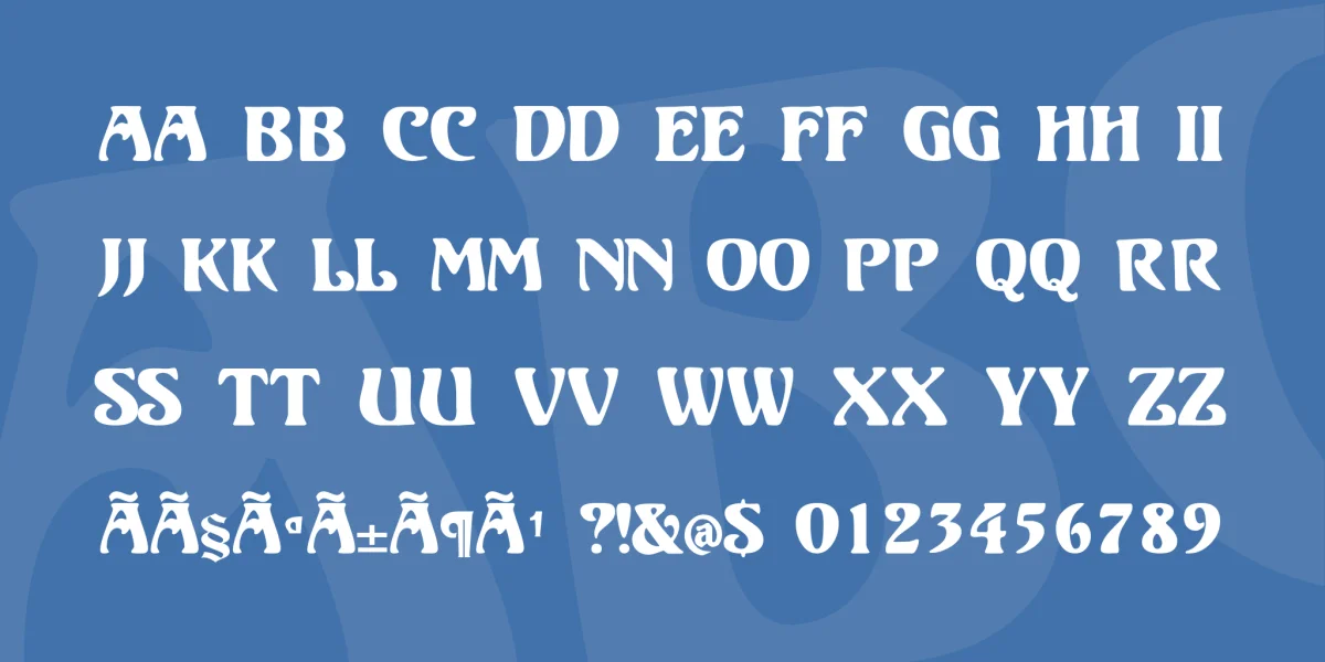 Volute Font Family preview 3