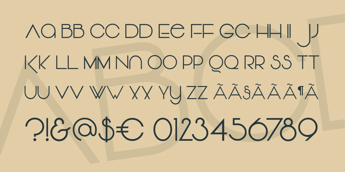 Vonique Font Family preview 3