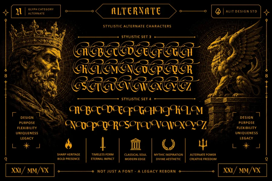Vonire Bound Font preview 10