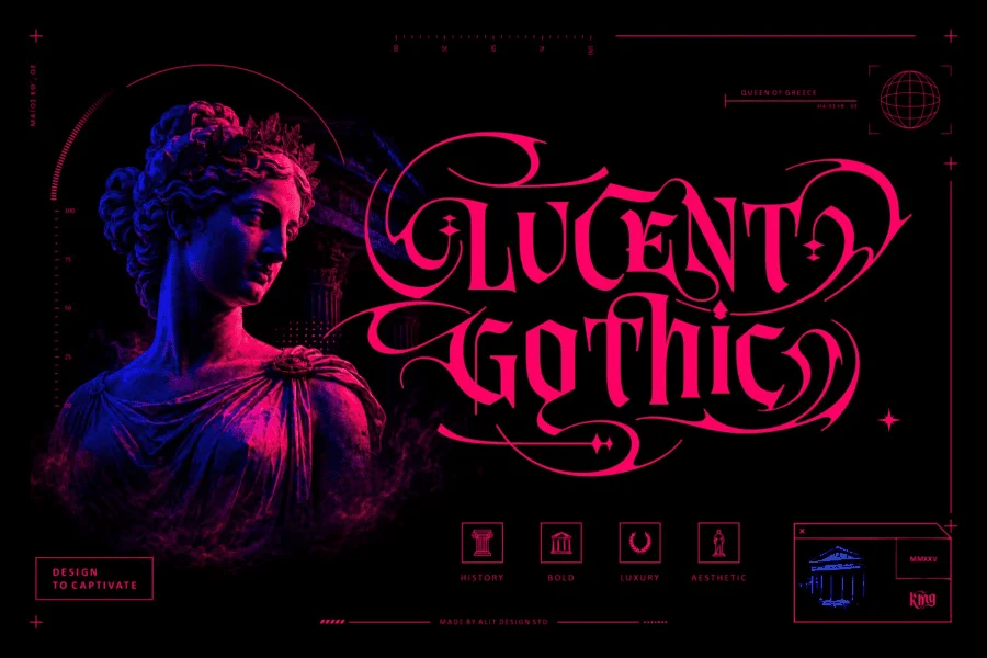 Vonire Bound Font preview 2