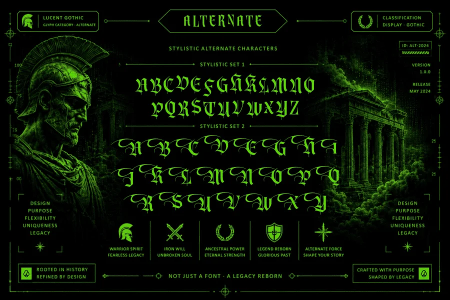Vonire Bound Font preview 9