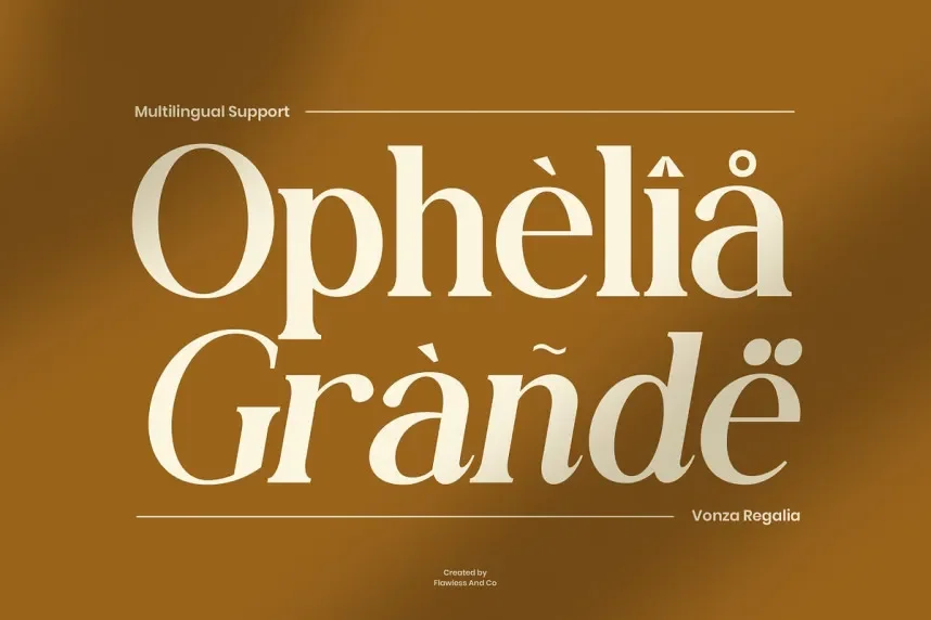 Vonza Regalia Font preview 6