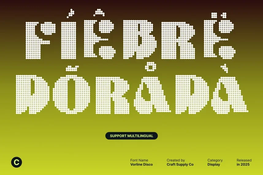 Vorline Disco Font preview 5