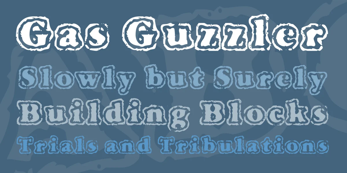 VTC Fuzzy Punky Slippers Font preview 2