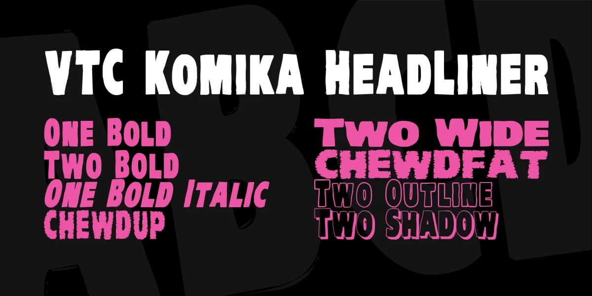VTC Komika HeadLiner Font Family
