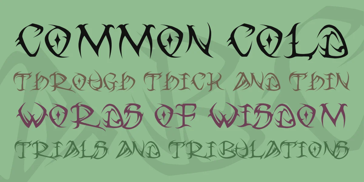 VTC Tribal Font preview 2