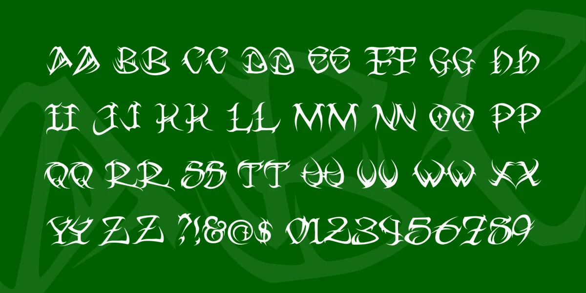 VTC Tribal Font preview 3