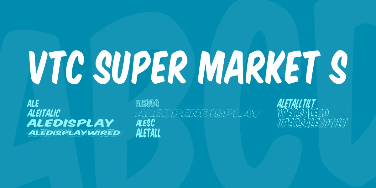 VTC Super Market S Font Family