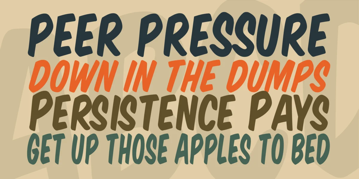 VTC Super Market S Font Family preview 2