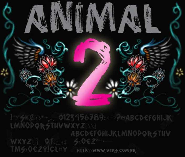vtks animal 2 Font