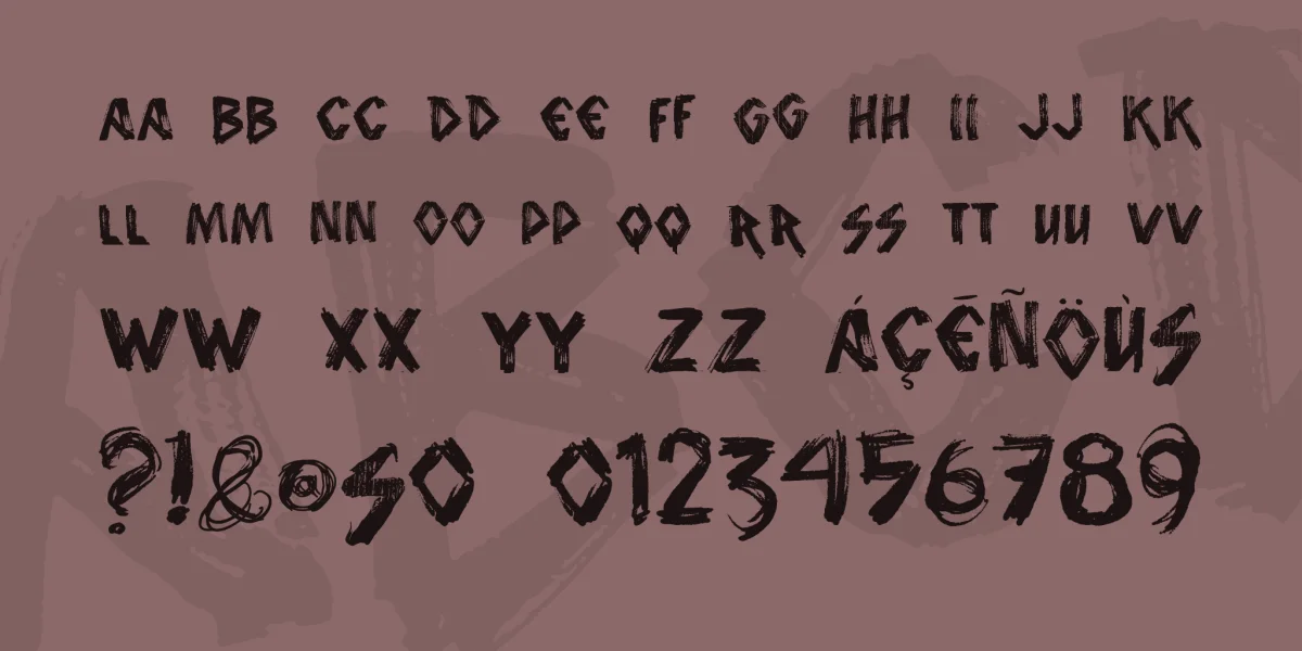 vtks animal 2 Font preview 5