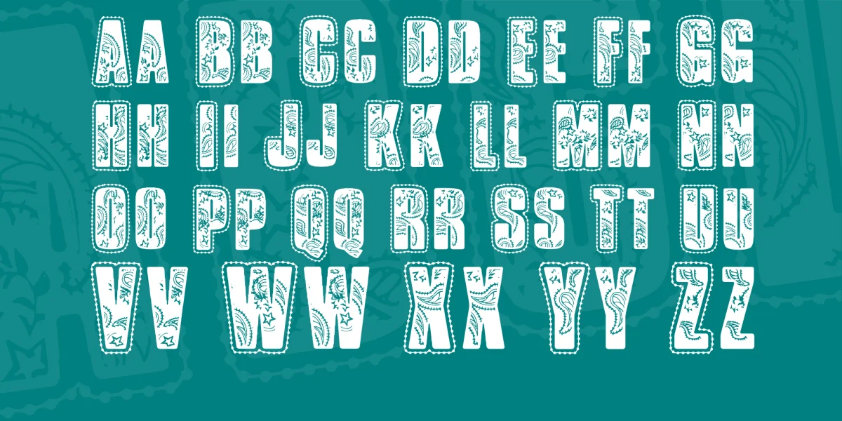 VTKS Bandana Font preview 3