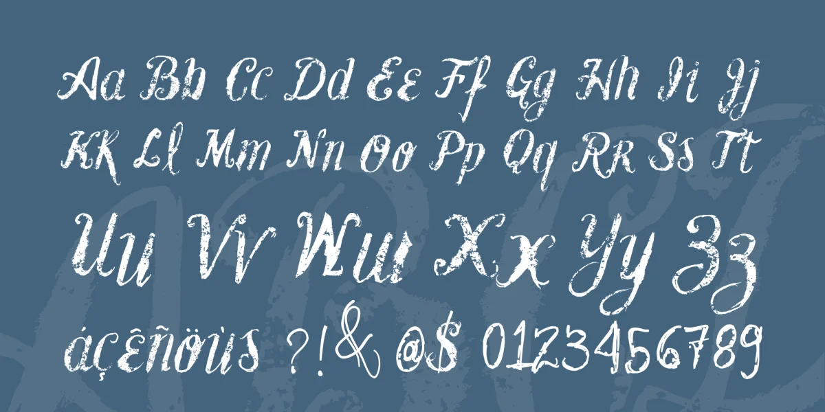 Vtks Blank Font preview 2