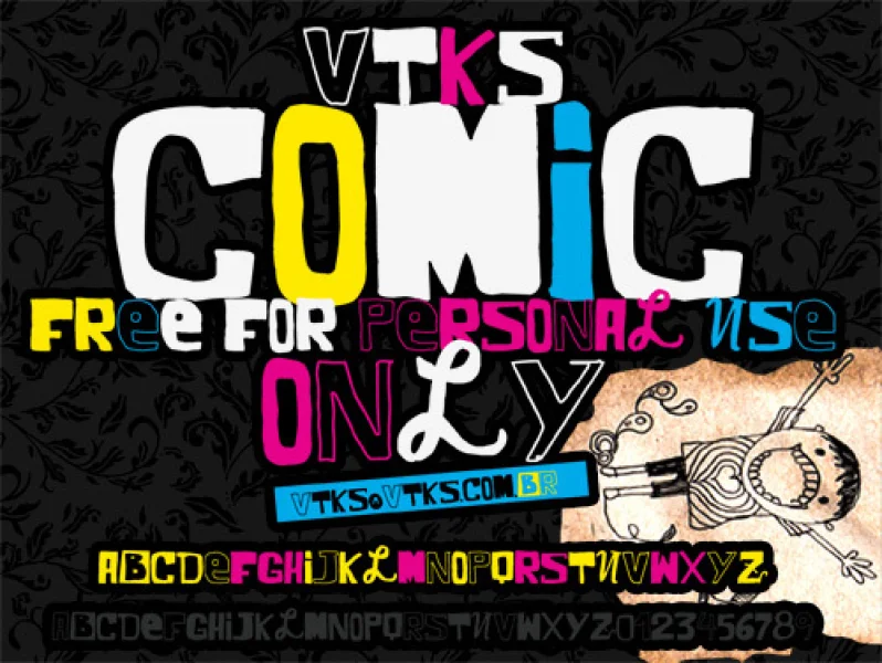 VTKS COMIC Font