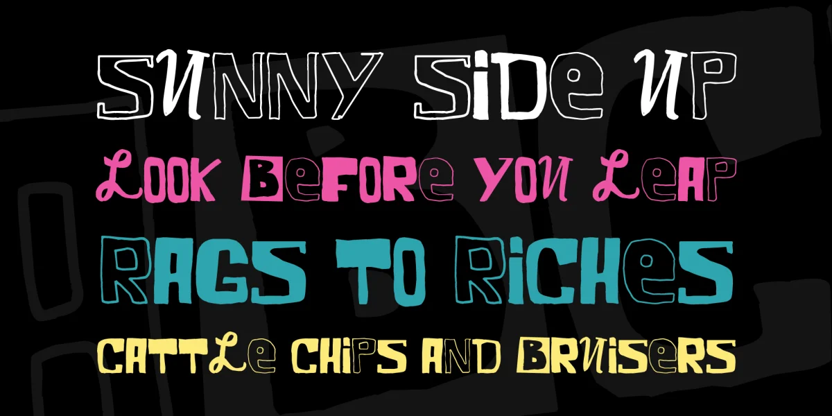 VTKS COMIC Font preview 2