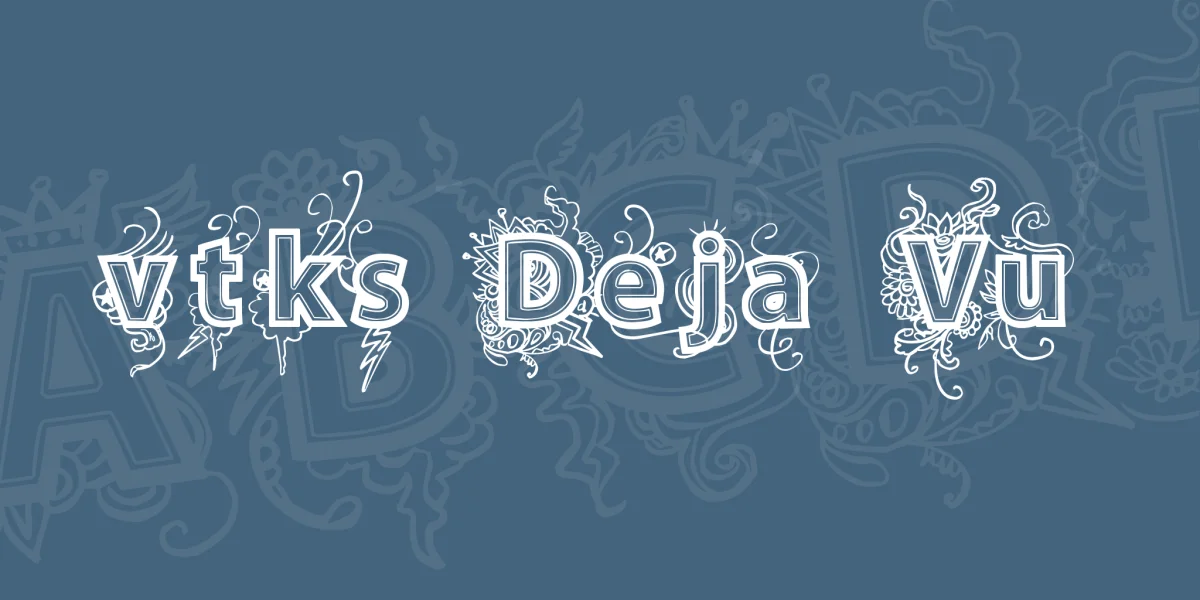 vtks Deja Vu Font preview 2