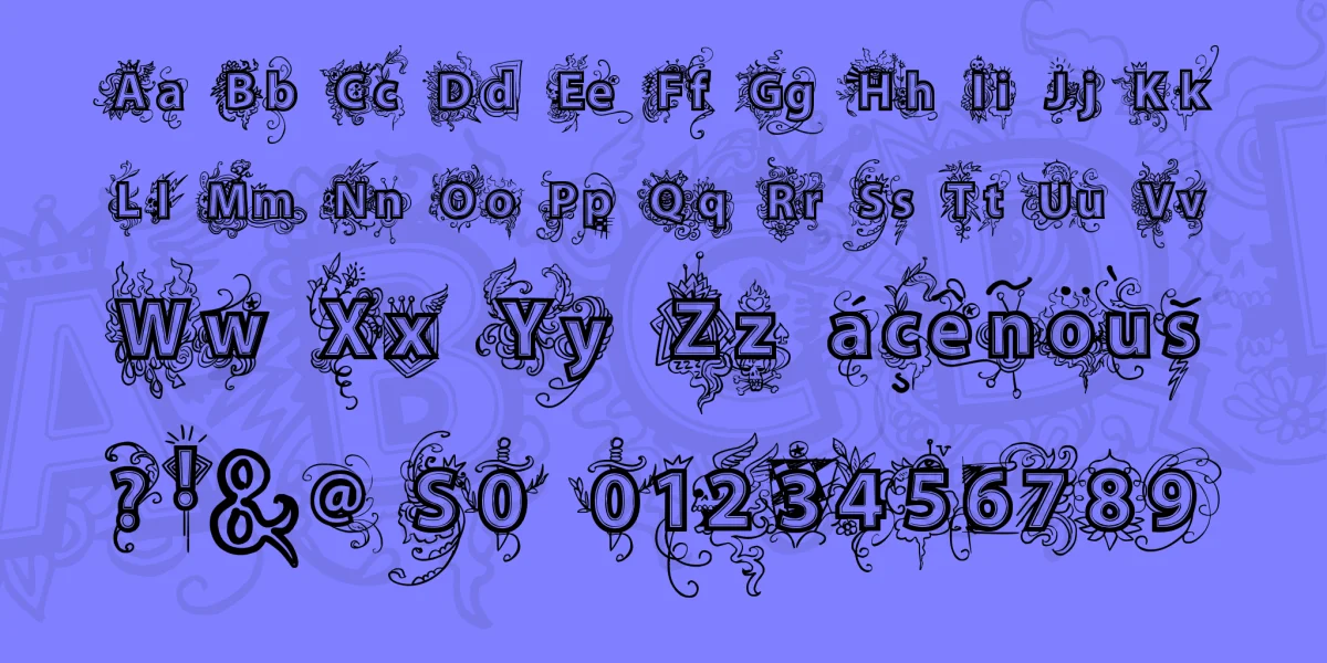 vtks Deja Vu Font preview 3
