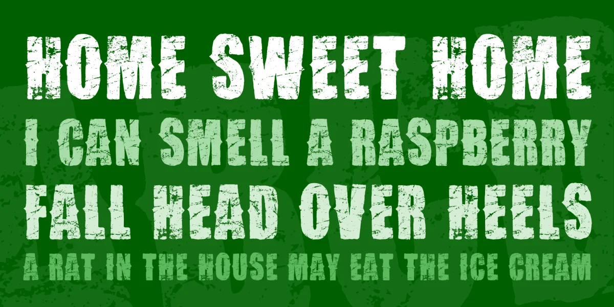 Vtks Desgaste Font preview 2