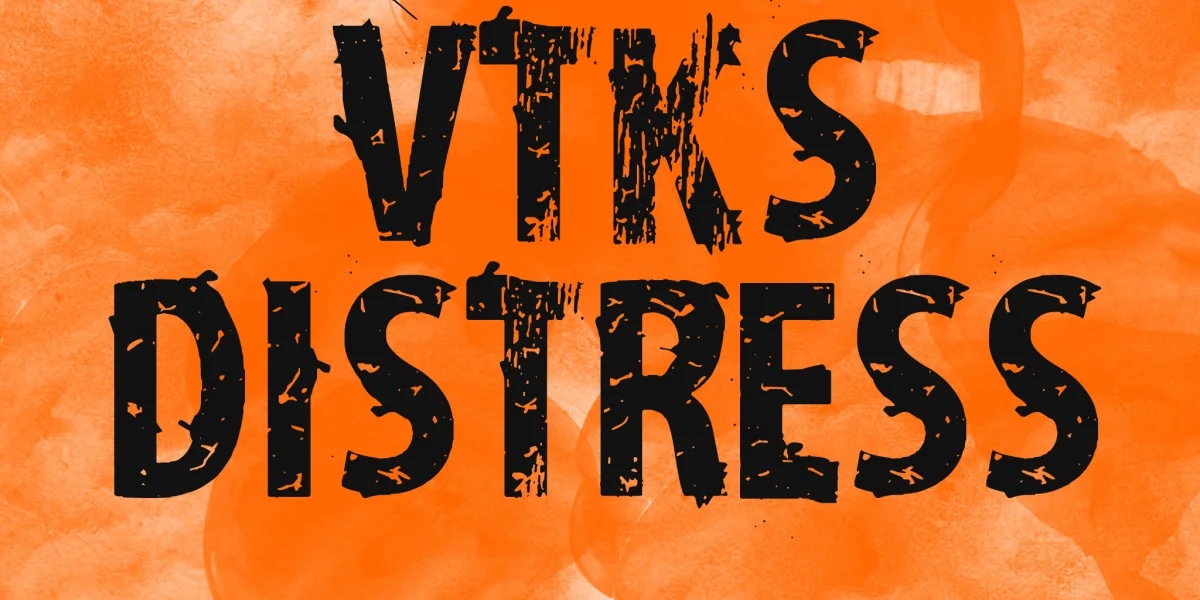 vtks distress Font preview 2