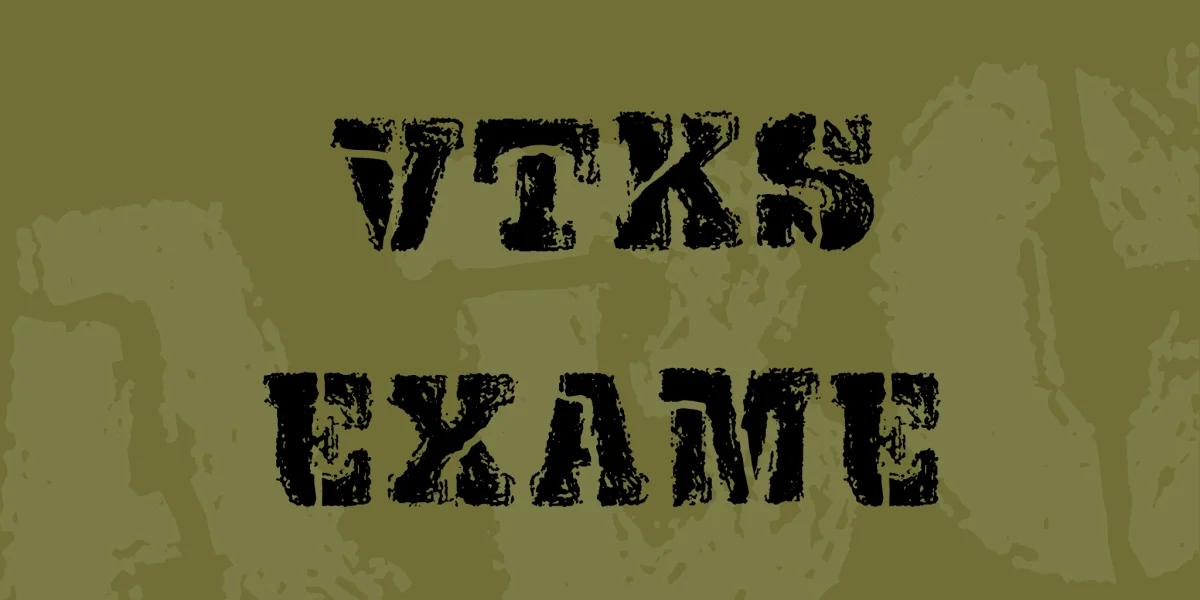 VTKS EXAME Font