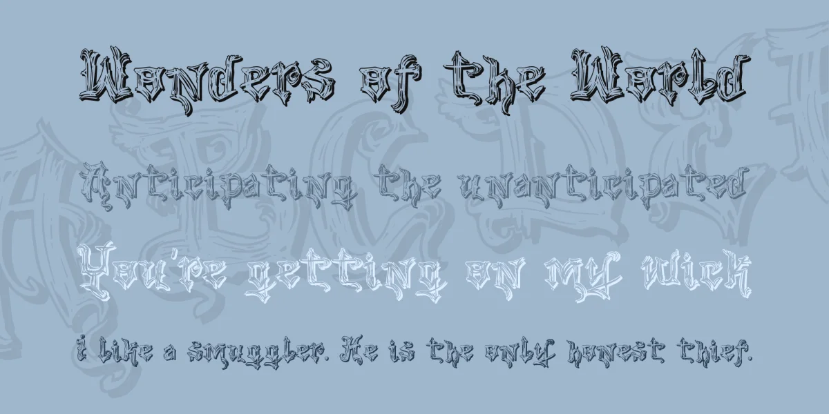 VTKS Good Vibration 2 Font preview 2