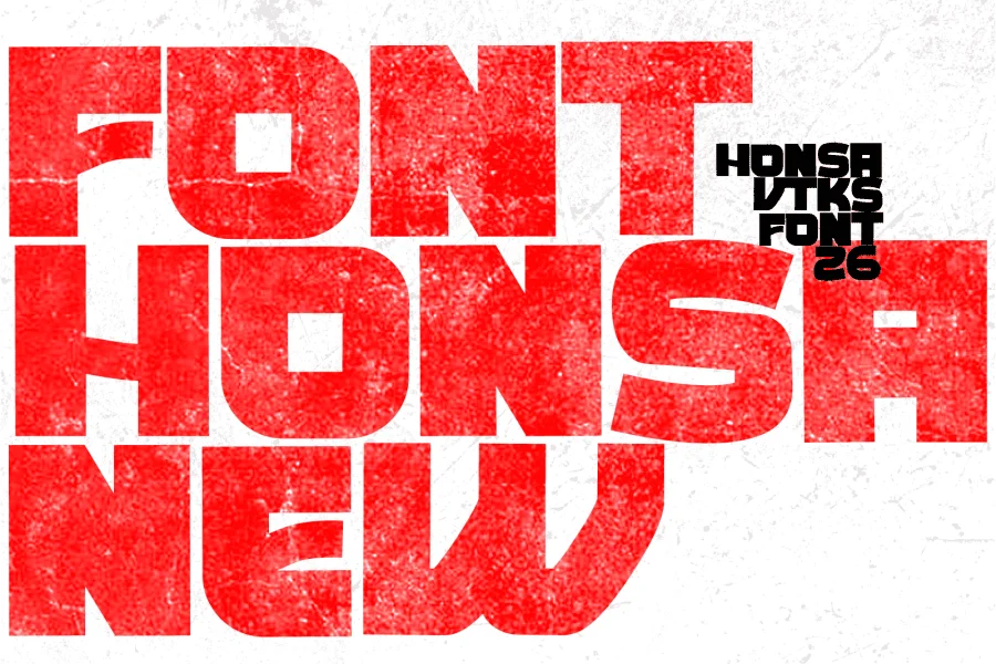 Vtks Honsa Font preview 2