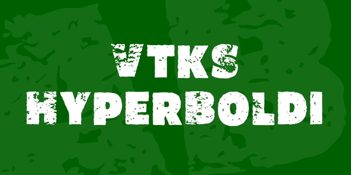Vtks HyperBoldi Font preview 2