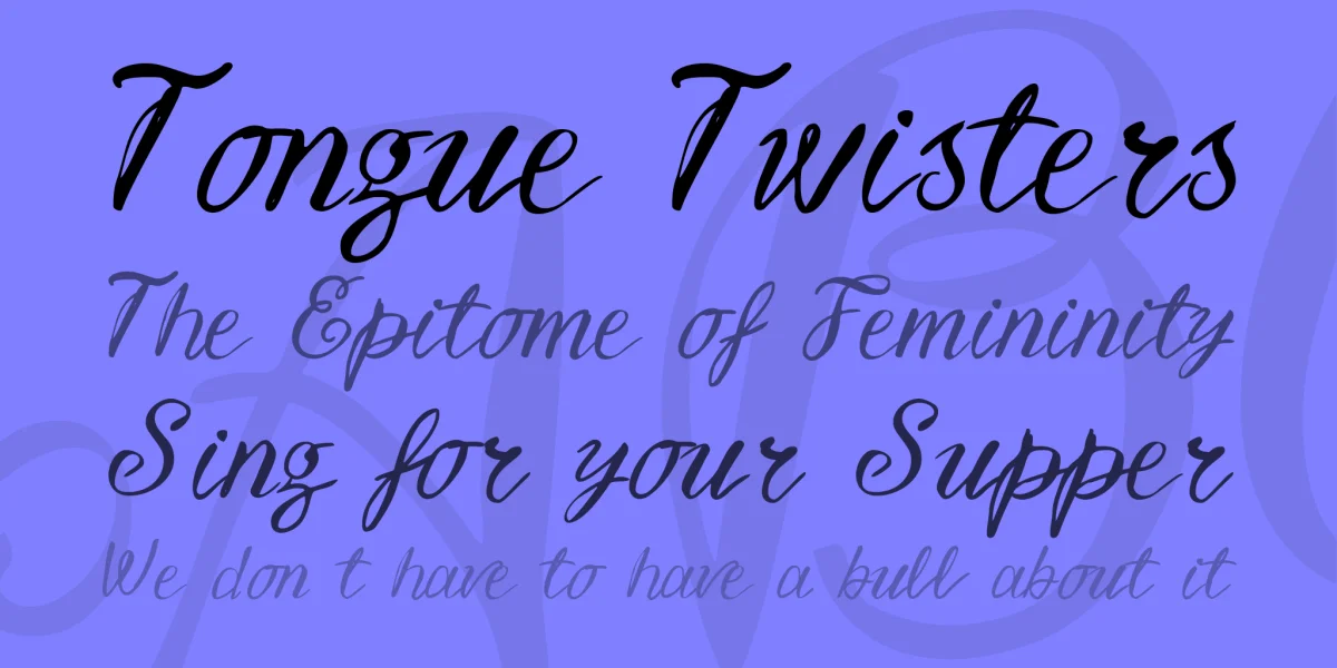 Vtks Lettering Font preview 2