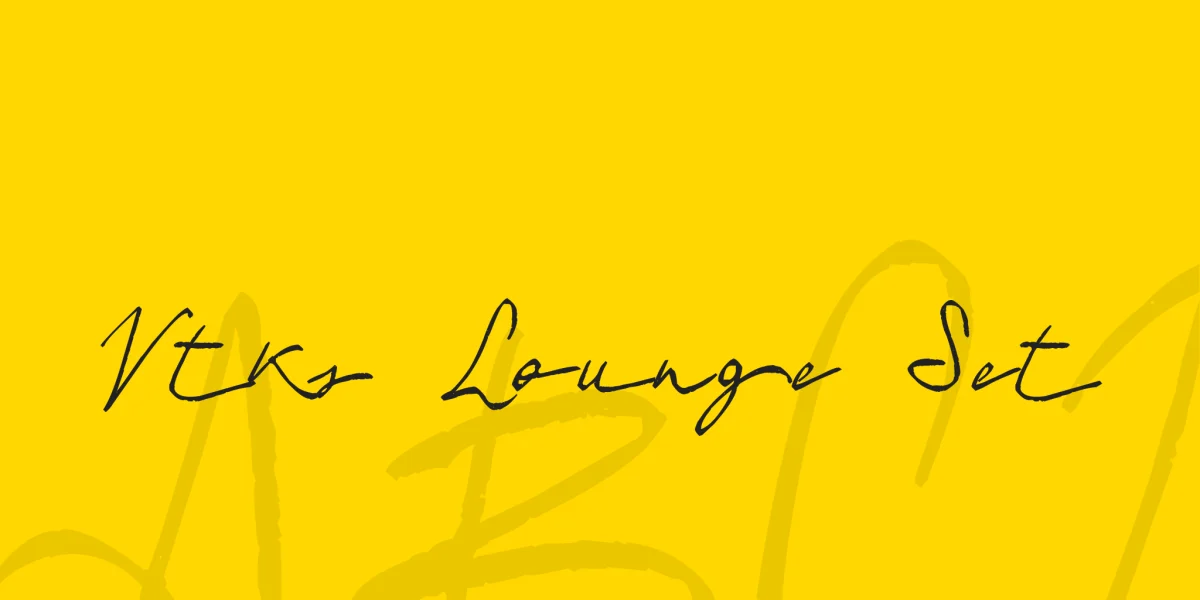 Vtks Lounge Set Font preview 2