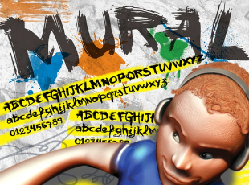 VTKS mural Font