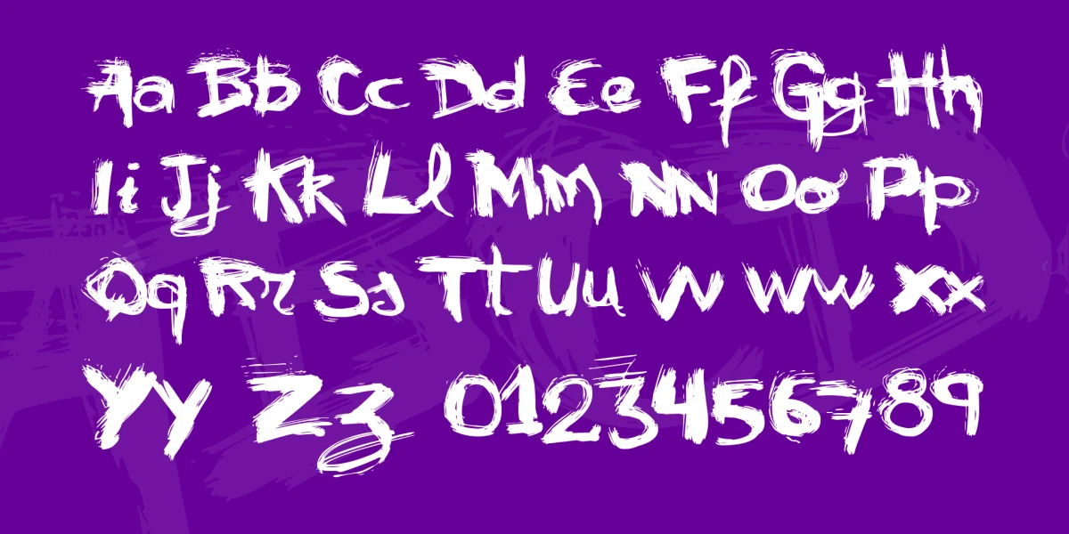 VTKS mural Font preview 3