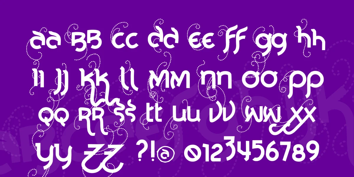Vtks Noba Font preview 2