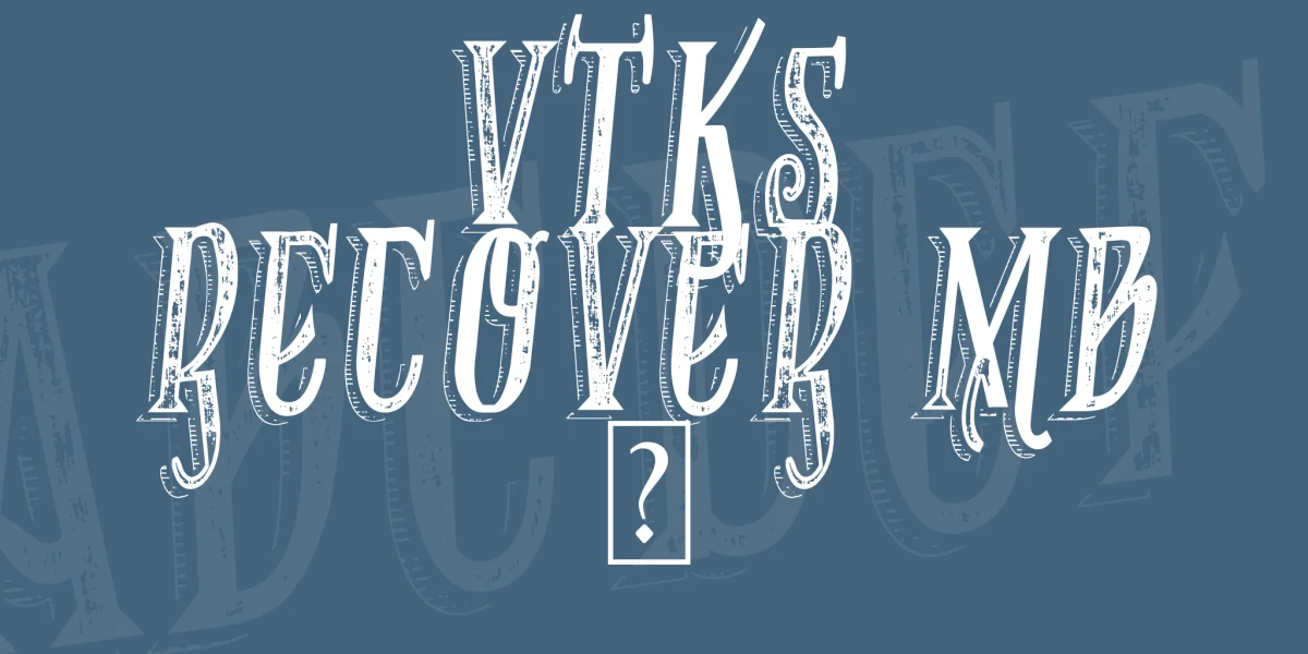VTKS RECOVER MB 1 Font