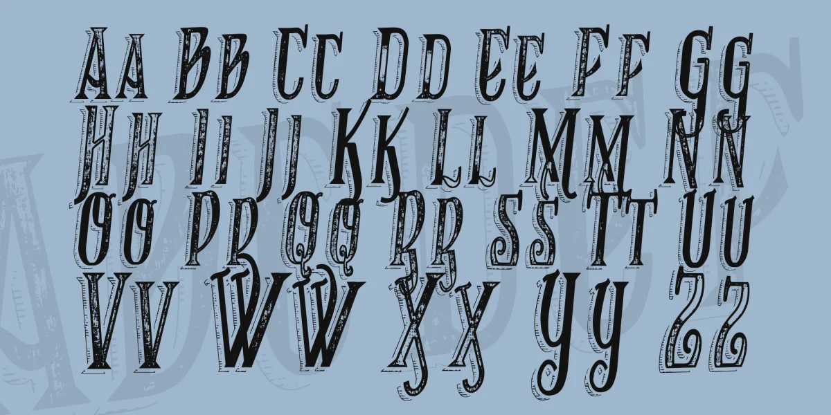VTKS RECOVER MB 1 Font preview 3