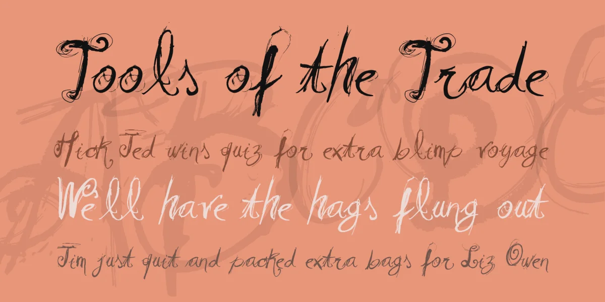 Vtks Relaxing Blaze Font preview 3