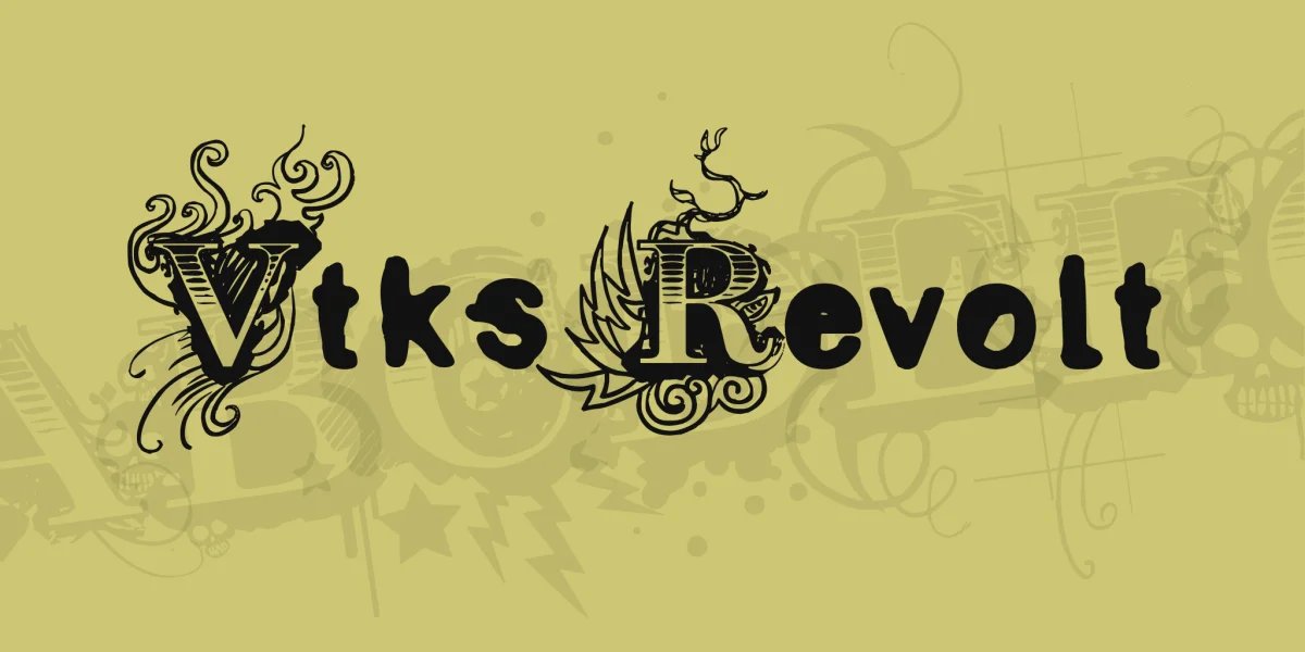 Vtks Revolt Font preview 2