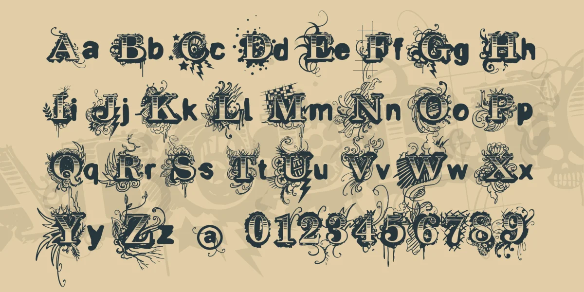 Vtks Revolt Font preview 3