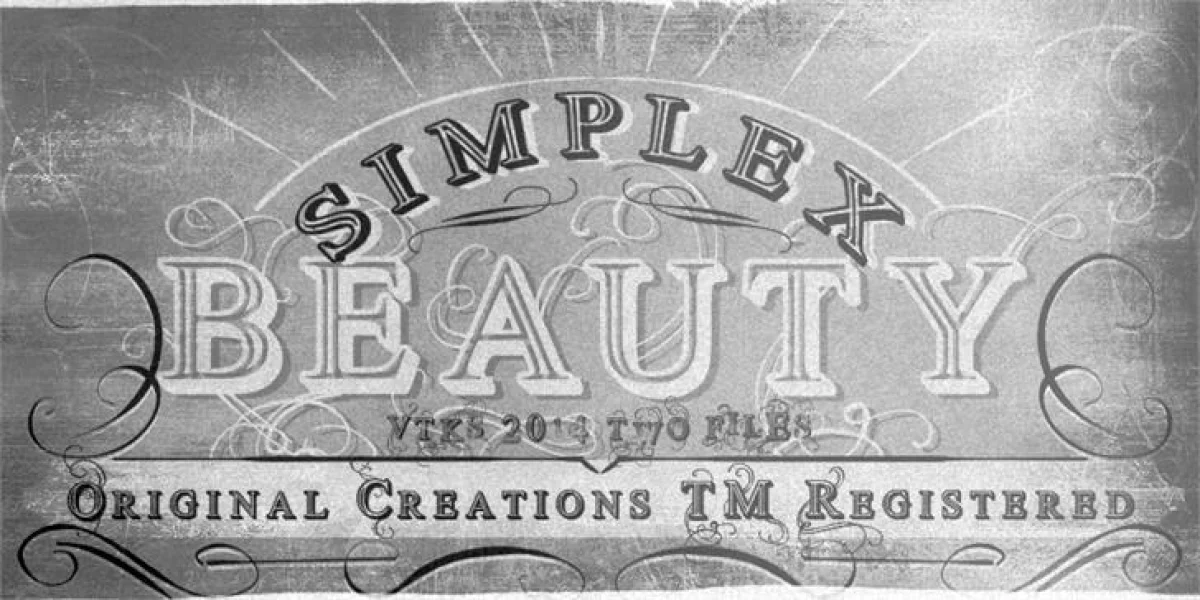 Vtks Simplex Beauty 2 Font