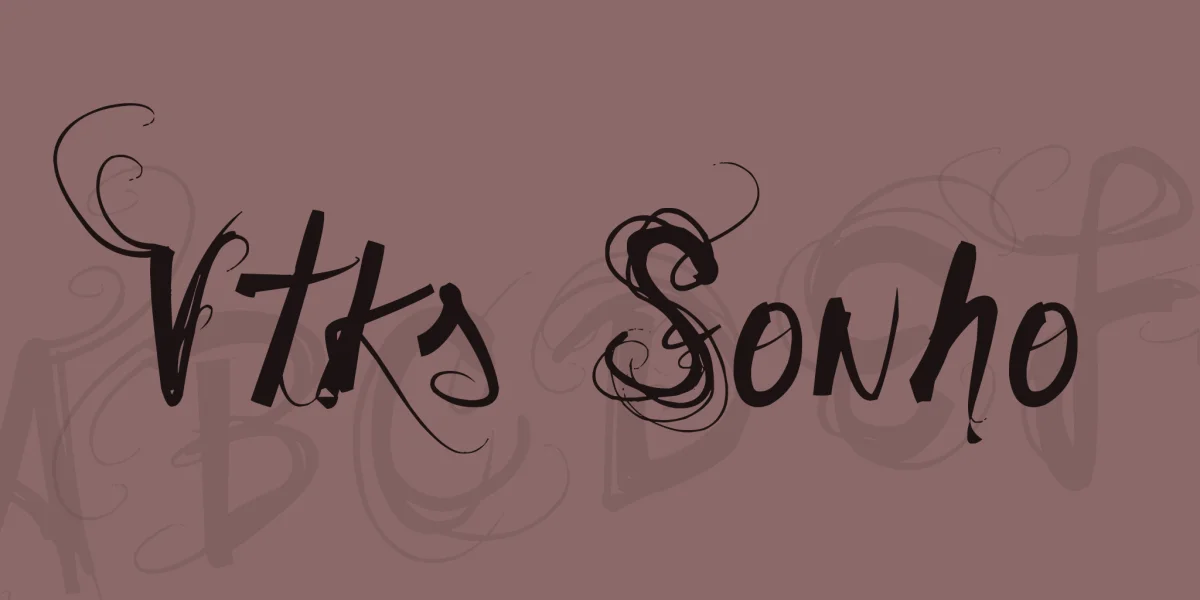 Vtks Sonho Font preview 2