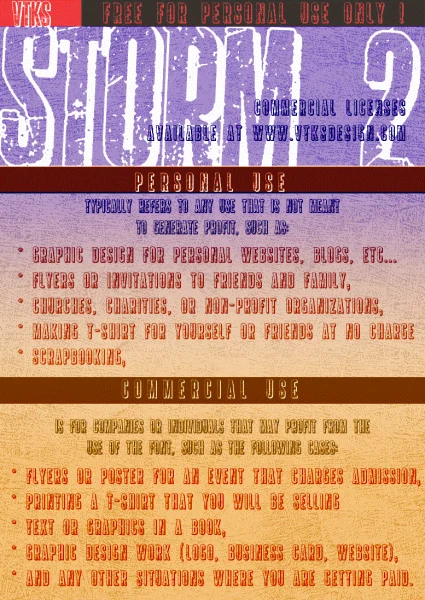 vtks storm 2 Font